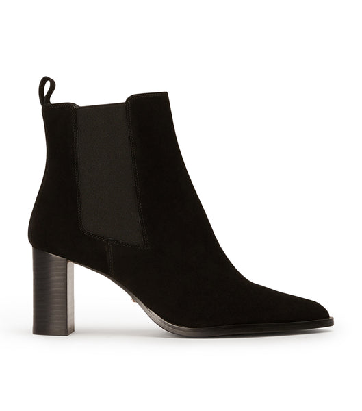 Black Tony Bianco Piston Black Suede 7.5cm Ankle Boots | PHXMI74781