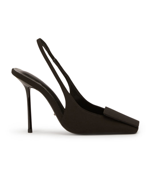 Black Tony Bianco Rue Black Crepe 10.5cm Event Heels | PHEGJ20296