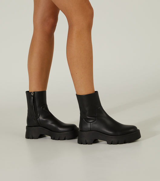 Black Tony Bianco Rumble Black Turin 5.5cm Ankle Boots | PHXMI43911