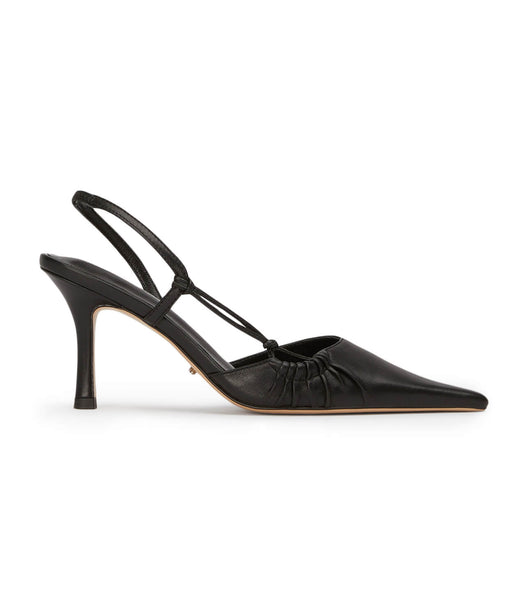 Black Tony Bianco Sakai Black Nappa 8cm Low Heels | DPHKV50004