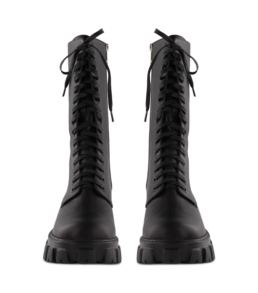 Black Tony Bianco Seattle Black Como 5cm Knee High Boots | APHDF75895