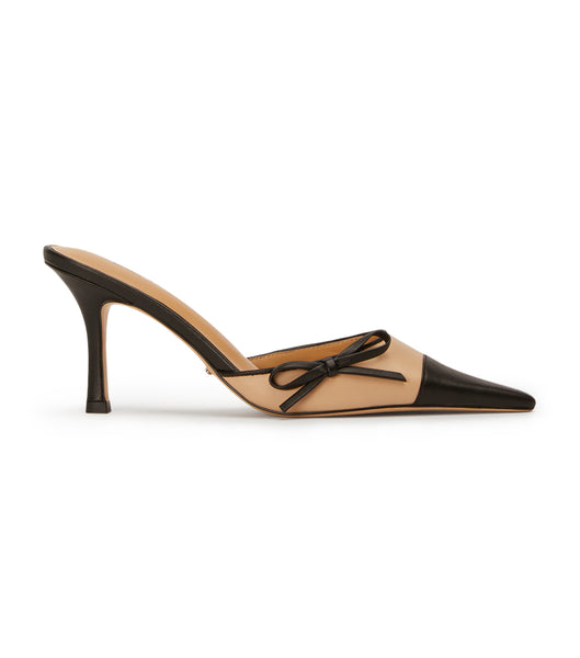 Black Tony Bianco Shirley Beech/Black 8cm Low Heels | QPHUV84424