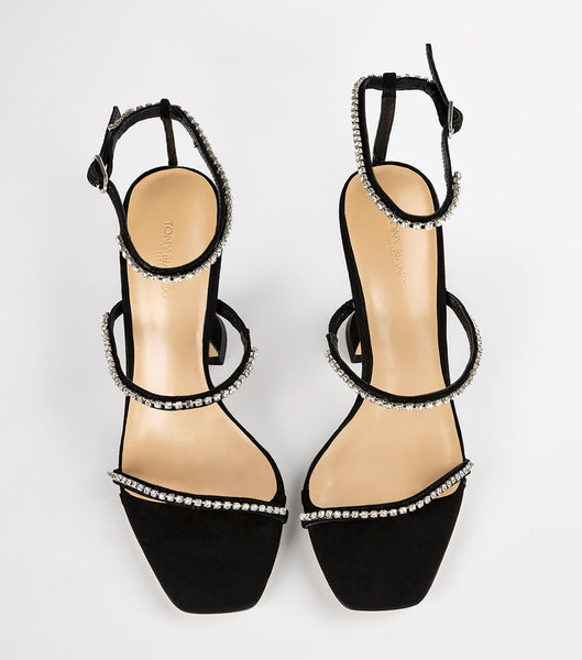 Black Tony Bianco Shy Black Suede 10.5cm Stiletto Heels | PHEAH22014