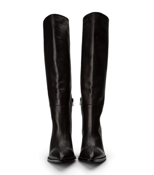 Black Tony Bianco Skyla Black Como 9cm Heeled Boots | PHNEJ56016