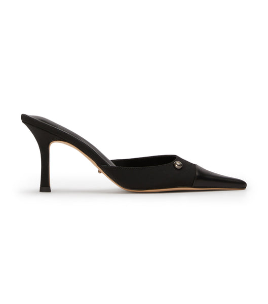 Black Tony Bianco Stack Black Grosgrain/Black Como 8cm Low Heels | PHEAH88151