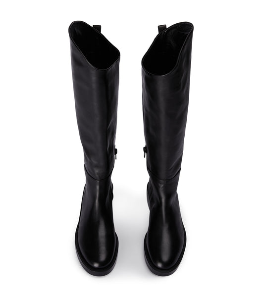 Black Tony Bianco Tyler Black Como 4cm Knee High Boots | APHWC40737