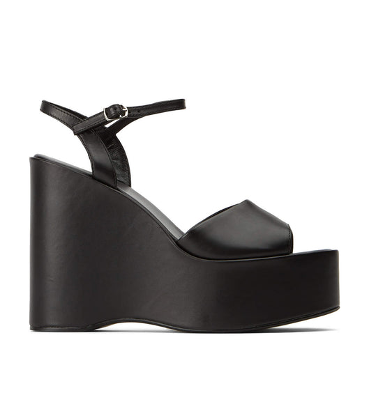 Black Tony Bianco Vanity Black Como 13cm Wedges | DPHVO45465