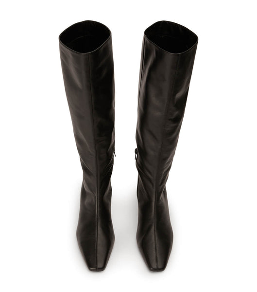 Black Tony Bianco Vixon Black Venice 5cm Knee High Boots | PHJBT94268