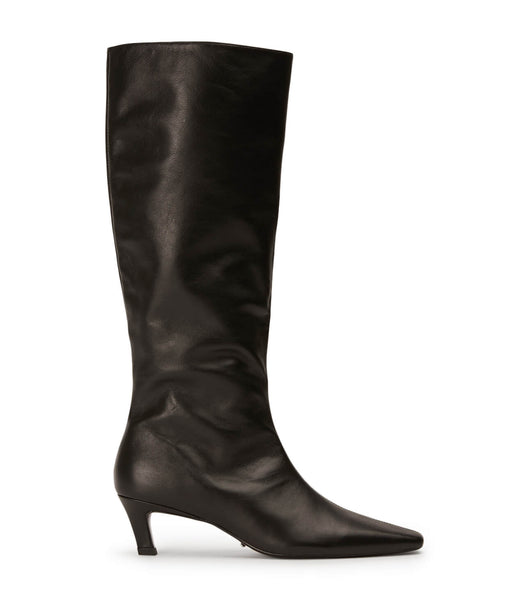 Black Tony Bianco Vixon Black Venice 5cm Knee High Boots | PHJBT94268