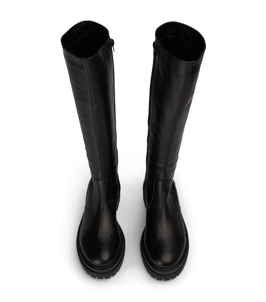 Black Tony Bianco Wanda Black Venice 4.5cm Knee High Boots | DPHKV92004