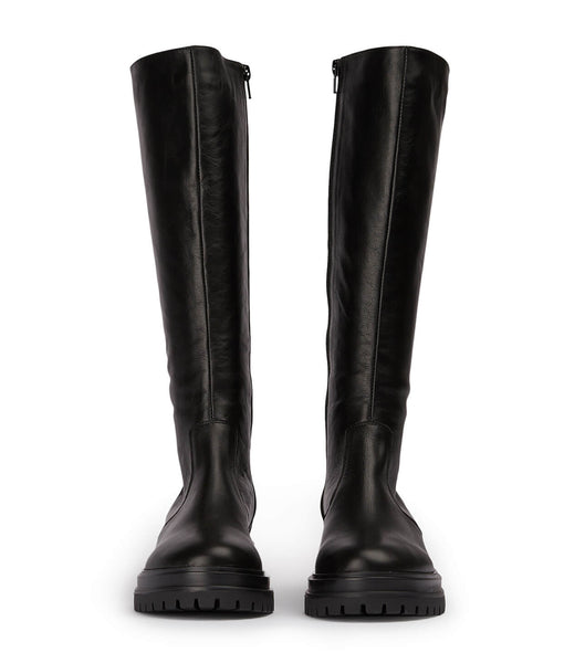 Black Tony Bianco Wanda Black Venice 4.5cm Knee High Boots | DPHKV92004