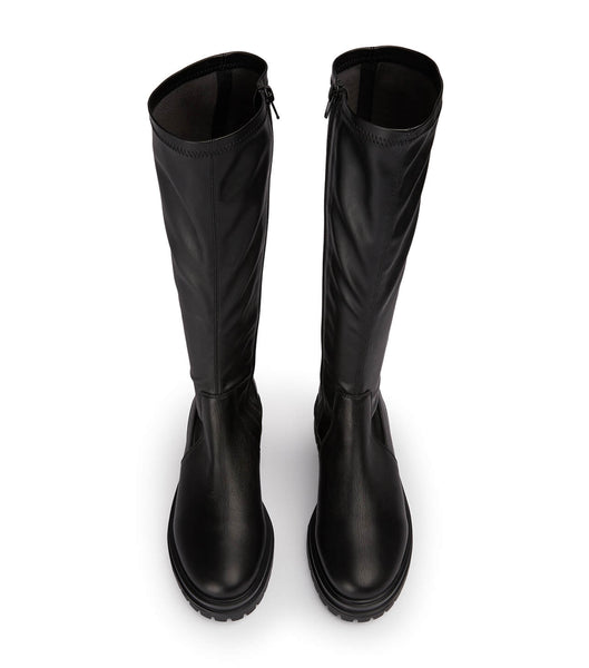 Black Tony Bianco Waze Black Venice/Black Venezia 4.5cm Knee High Boots | PHCVG25059