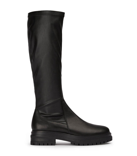 Black Tony Bianco Waze Black Venice/Black Venezia 4.5cm Knee High Boots | PHCVG25059