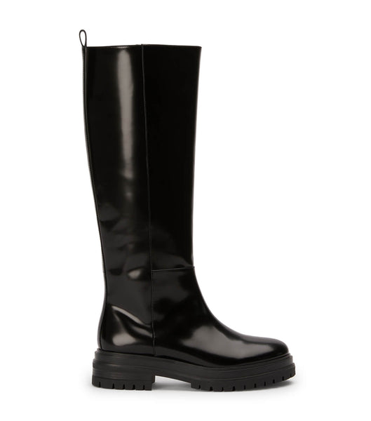 Black Tony Bianco Welly Black Hi Shine 4.5cm Mid Calf Boots | GPHUC30872