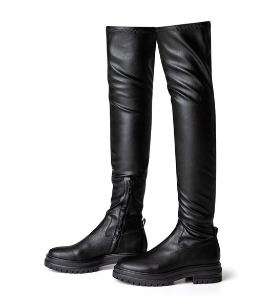 Black Tony Bianco Wild Black Venezia 4.5cm Combat Boots | PHICD66855