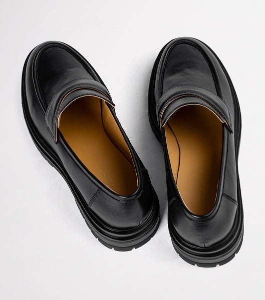 Black Tony Bianco Wiz Black Venice 4.5cm Loafers | PHCIF52580