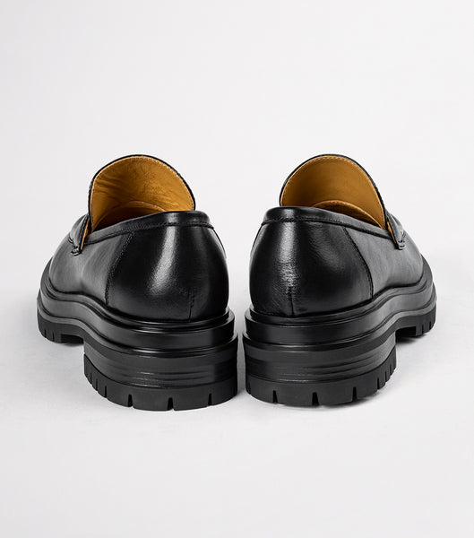 Black Tony Bianco Wiz Black Venice 4.5cm Loafers | PHCIF52580