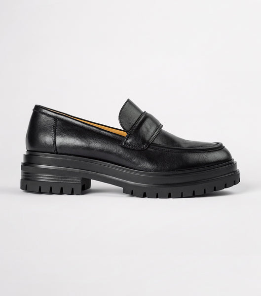 Black Tony Bianco Wiz Black Venice 4.5cm Loafers | PHCIF52580