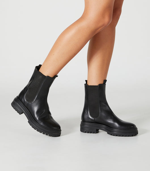 Black Tony Bianco Wolfe Black Como 4.5cm Combat Boots | LPHSX61114