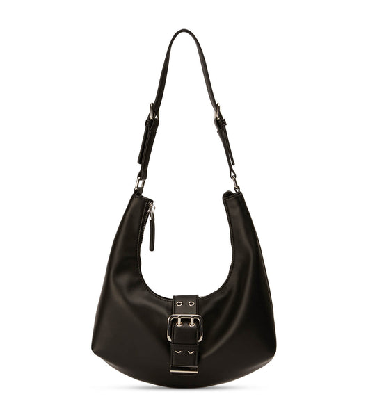 Black Tony Bianco Zali Black Leather Shoulder Bag Accessories | YPHGT44226