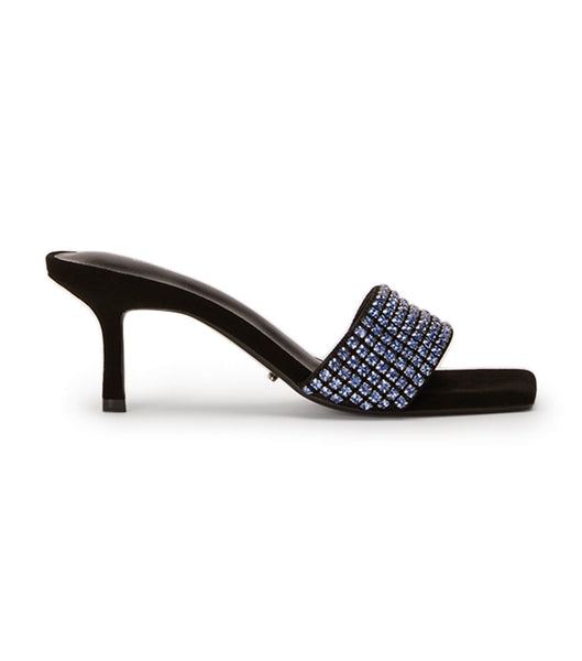 Blue / Black Tony Bianco Amos Blue Crystal/Black Suede 6.5cm Stiletto Heels | MPHHR37026