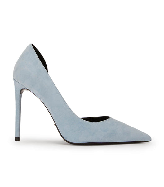 Blue Tony Bianco Alyx Sky Suede 10.5cm Court Shoes | PHJVR40818