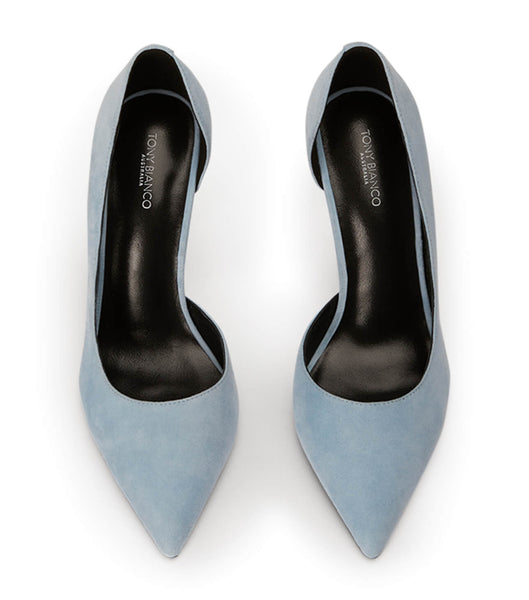 Blue Tony Bianco Alyx Sky Suede 10.5cm Event Heels | GPHUC72019