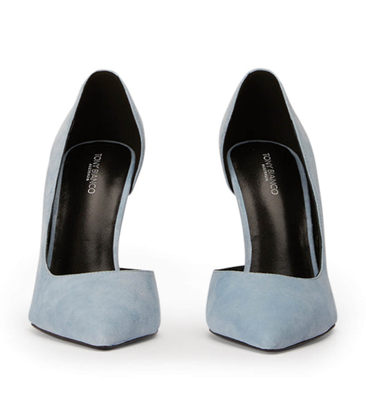 Blue Tony Bianco Alyx Sky Suede 10.5cm Event Heels | GPHUC72019