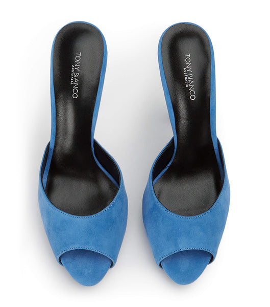 Blue Tony Bianco Love Blue Suede 12cm Platform Shoes | APHWC22713