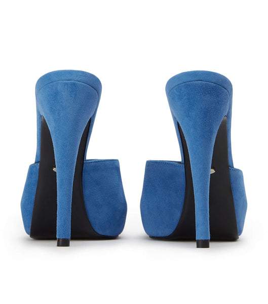 Blue Tony Bianco Love Blue Suede 12cm Platform Shoes | APHWC22713