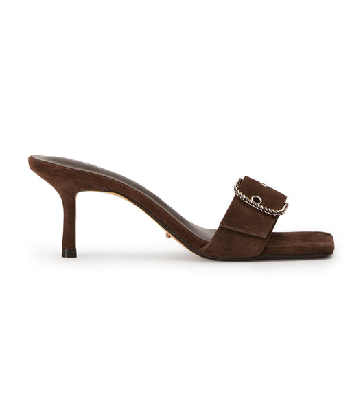 Brown Tony Bianco Amy Espresso Suede 6.5cm Low Heels | MPHHR91406