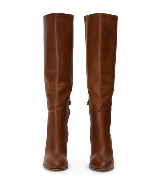 Brown Tony Bianco Boss Cognac 9.5cm Knee High Boots | PHJVR33915