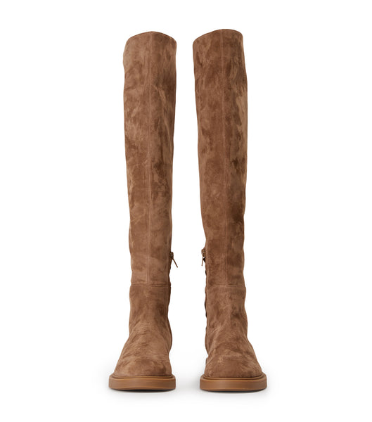 Brown Tony Bianco Chasey Saddle Suede 4.5cm Knee High Boots | QPHUV29956