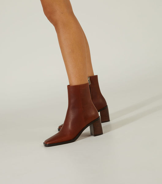 Brown Tony Bianco Dream Cognac 7.5cm Ankle Boots | SPHNY10019