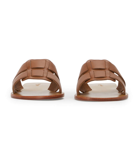 Brown Tony Bianco Force Tan 1cm Flat Sandals | PHNZX13251