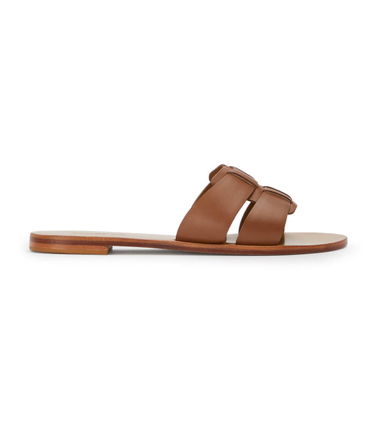 Brown Tony Bianco Force Tan 1cm Flat Sandals | PHNZX13251