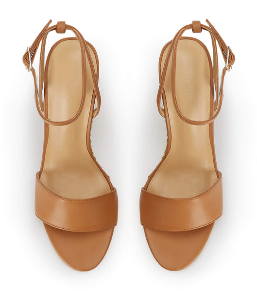 Brown Tony Bianco Gizmo Tan Como 11cm Wedges | EPHHC70830