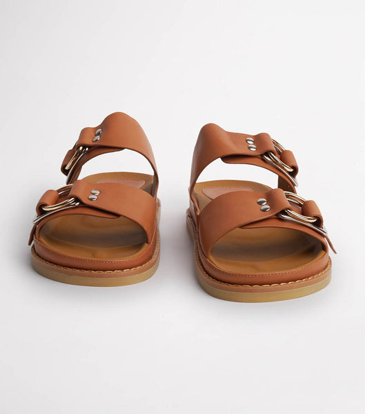 Brown Tony Bianco Hunter Tan Como 3.5cm Sandals | EPHHC27480