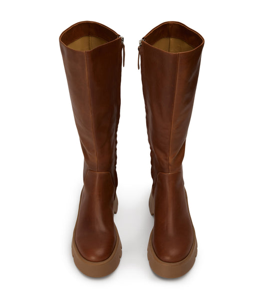 Brown Tony Bianco Rage Cognac 5.5cm Knee High Boots | PHXMI19041