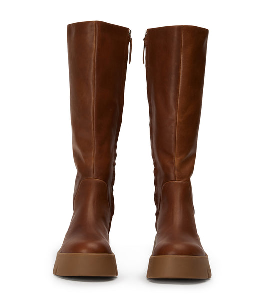 Brown Tony Bianco Rage Cognac 5.5cm Knee High Boots | PHXMI19041