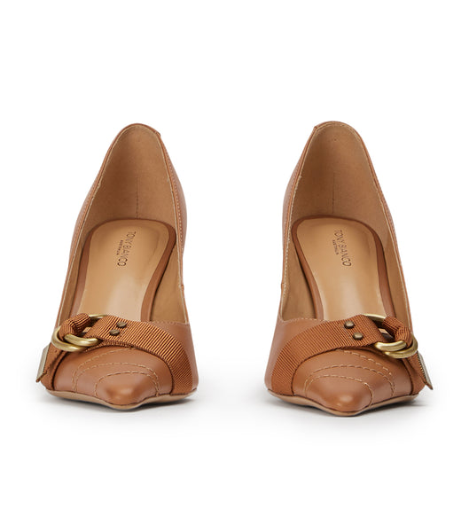 Brown Tony Bianco Saje Tan Como 8cm Court Shoes | PHICD62127