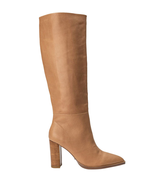 Brown Tony Bianco Skyla Caramel Venice 9cm Heeled Boots | BPHSD63717