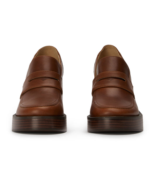 Brown Tony Bianco Taranto Cognac 9cm Loafers | FPHHY77370