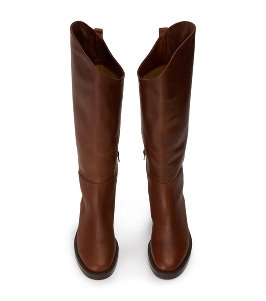 Brown Tony Bianco Tyler Cognac 4cm Knee High Boots | SPHNY99994