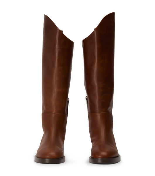 Brown Tony Bianco Tyler Cognac 4cm Knee High Boots | SPHNY99994