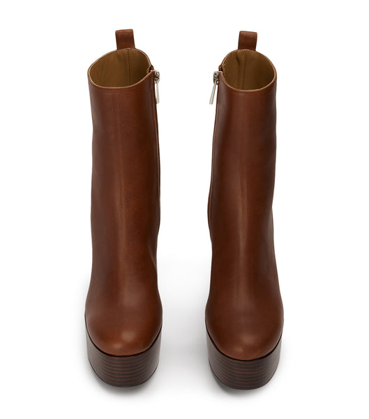 Brown Tony Bianco Tyra Cognac 12cm Heeled Boots | PHNZX75540