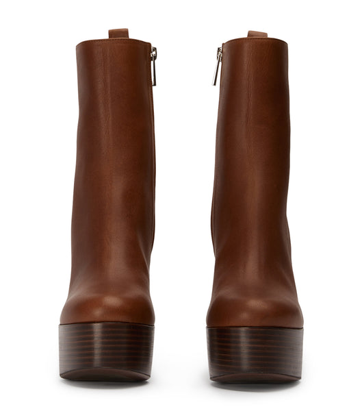 Brown Tony Bianco Tyra Cognac 12cm Heeled Boots | PHNZX75540