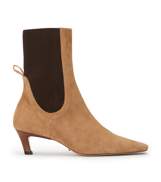 Brown Tony Bianco Verona Butterscotch Suede 5cm Ankle Boots | SPHVO59109