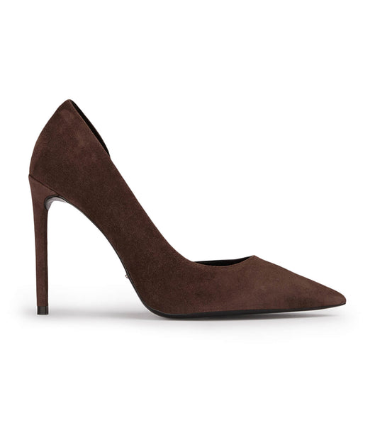 Chocolate Tony Bianco Alyx Espresso Suede 10.5cm Stiletto Heels | MPHHR23817