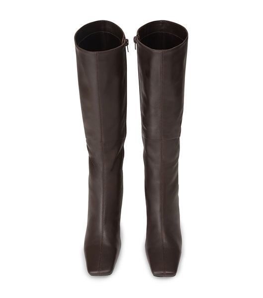 Chocolate Tony Bianco Fantasy Chocolate Nappa 8cm Mid Calf Boots | FPHHY93062